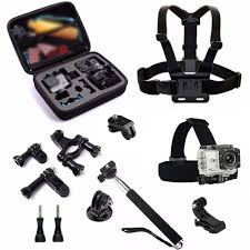 10 Em 1 Acessorios Cabeca Strap Mount Selfie Amk7000s Amkov Caso Camera Monope Para Amkov Soocoo Thieye Action Camera Accessories Gopro Accessories Camera Case