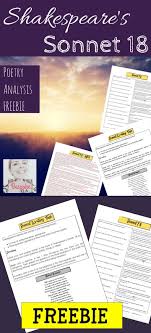 In This Freebie By Bespoke Ela You Will Find A Close Reading Activity For Shakespeare S Sonnet 1 Teaching Shakespeare Shakespeare Sonnets Close Reading Poetry