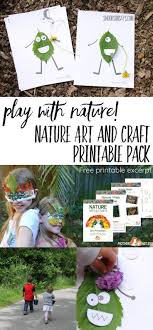 Nature Art Ideas Nature Crafts For Kids Printable Pdf Pack Nature Crafts Kids Preschool Art Activities Nature Crafts