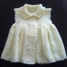 Beyaz Kiz Cocuk Orgu Yelek Baby Knitting Patterns Bebek Elbise Modelleri Kiyafet