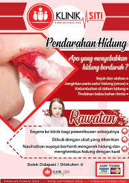 Hidung berdarah, juga dikenali sebagai epistaxis, ialah kejadian biasa pendarahan dari hidung. Punca Hidung Berdarah Sebelah Kiri