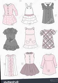 See more ideas about cute drawings, drawings, easy drawings. 8 Drawing Of Girls In Dresses Clothes Little Girl Fashion Kids Dress Kids Garments