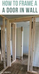 Framing A Door Part 2 In How To Build A Wall Series Making Manzanita Framing Construction Building A Door Build A Wall