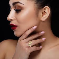 Diamantring, Doppelband-Goldring, Silberringe, modische Ringe, schillernder  Diamantring, Weihnachtsgeschenk, Diamantschmuck, Huzurr