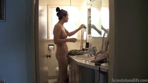 Janice nude showing pussy and tits tour on house