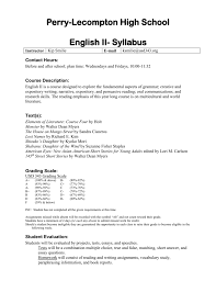 Hi student, the cbse prepares the syllabus for the academic year of class 2 for all the subject. English Ii Syllabus Perry