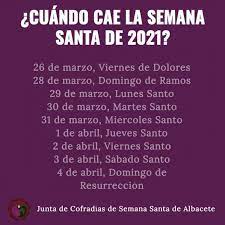 Últimas noticias, fotos, y videos de semana santa 2021 las encuentras en el bocón. Cuando Se Celebrara La Semana Santa De 2021