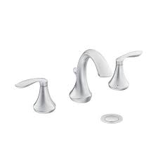 Moen Eva Chrome 2 Handle Widespread Watersense Bathroom Sink Faucet Lowes Com High Arc Bathroom Faucet Moen Bathroom Faucets Bathroom Faucets