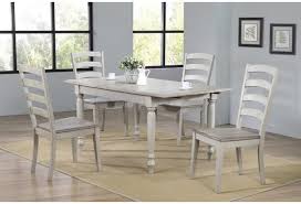 Distressed solid wood dining table mixes urban industrial style with farmhouse so that you can incorporate it into your kitchen or dining room easily. Winners Only Ridgewood Dr23667 4x450s 5 Piece Farmhouse Dining Table Set With Butterfly Leaf Dunk Bright Furniture Dining 5 Piece Sets