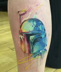 Maybe you would like to learn more about one of these? Boba Fett Watercolour By Darren B At Otzi Tattoo Glasgow Tattoos