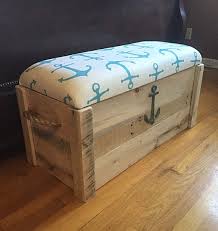 Coffre A Jouets Nautique Ancre Banc Coffre Par Thedavidsondesign Muebles De Playa Casa Nautica Dormitorio De Estilo Nautico