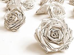 Shabby chic decor is the style for you. Amazon Com Vintage Book Roses Paper Flowers Shabby Chic Home Wall Decor Art Wedding Table Literary Decorations Love Romantic Novels Flower Wall Pack Of 12 Handmade