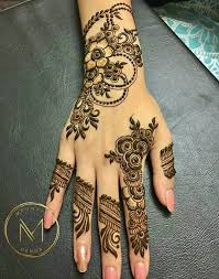 This Is Very Simple And Easy Mehndi Design For Left Palm Hand Jewelryformehndi Henna Tattoo Designs Mehndi Designs For Fingers Finger Henna Designs