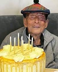 100 Year Old Person Shares Homemade Birthday Cake