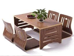 5pcs Set Modern Japanese Style Dining Table And Chair Asian Floor Low Ewellness Shop Di 2020 Ide Dapur Dapur Ide