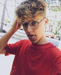New boys haircuts have taken hair to a whole new level and created new trends that are taking 2021 by storm. My Point Proven Guys Look So Good With Glasses On Blonde Hair Boy Cute Guys With Glasses Blonde Guys