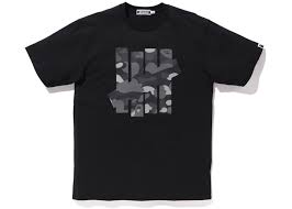 Bape X Undefeated 5 Strikes Tee Black