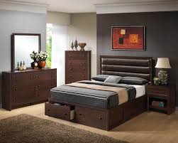 Terrific Black Wooden Bedroom Furniture Set And Modern Leather Upholstered Headboard Also Squar Platform Bedroom Sets Platform Bed Designs Contemporary Bedroom