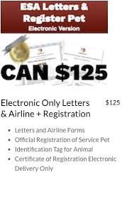 There is no law that requires owners to register the emotional support animal, but it is an additional proof if you plan to fly with your esa or seek accommodation together. Ontario Service Dog And Emotional Support Animal Letters Registration