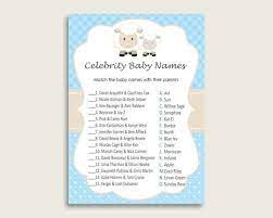 Find the most popular and most unique baby boy names that start with the letter c, like carlson and curry, and choose a name that's right for your new baby boy. Blue White Celebrity Baby Names Little Lamb Baby Shower Boy Etsy Celebrity Baby Names Celebrity Babies Famous Babies