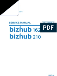 4.3 out of 5 stars 176 ratings. Konica Minolta Bizhub 162 210 Service Manual Ac Power Plugs And Sockets Electrical Connector