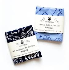 OEM ODM Custom Printed Recyclable Paper Baby Bandana Bib Set Muslin Wrap  Packaging Gift Scarf Sleeve Packaging Scarves