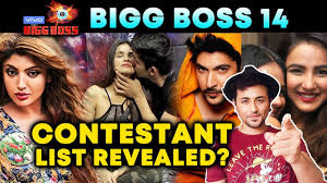 Full and final list of contestants this season. Bigg Boss 14 Contestants Full List Akanksha Puri Jasmin Bhasin Shehbaz Gill Karan Kundra More Youtube