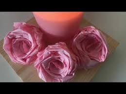 Diy Es Soll Rosa Rosen Regnen Rosen Aus Selbst Eingefarbten Butterbrotpapier Deko Jana Youtube Rosen Basteln Rosen Aus Papier Butterbrotpapier