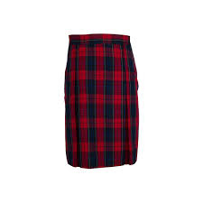 Dennis Uniform Woodland Plaid 4 Pleat Skirt 868 Merry Mart Uniforms