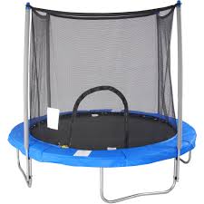 Within the safety of your own backyard, you and your children can spend hours jumping around having a good time. Airzone 10 Trampoline With Safety Enclosure Blue Walmart Com Walmart Com