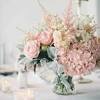 Submersible pink or white cherry blossom floral wedding centerpiece with floating candles and acrylic crystals kit by featherology2 on etsy. 1