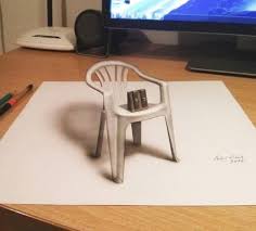 Penjabaran dari lukisan kertas 3d. Lukisan 3d Goresan Pensil Yang Super Keren