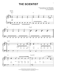 Download or order the scientist sheet music from the band coldplay arranged for piano, guitar, flute and more. The Scientist Sheet Music Coldplay Easy Piano