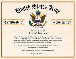 Letter of appreciation for job well done. Military Wife And Family Certificate Of Appreciation