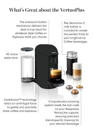 Maybe you would like to learn more about one of these? Nespresso Vertuoplus Matte Black Coffee Maker Espresso Machine With Aeroccino By Breville Nespresso Coffee And Espresso Maker Coffee
