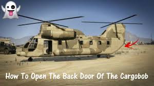 Trevor must break into fort zancudo and steal the giant cargobob copter! Tutorial How To Open The Back Door On The Cargobob In Gta 5 2021 Youtube