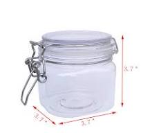 Amazon.com: FixtureDisplays Wire Clasp PET Jar 400 ml Spice Jar Seal Paint  Oil Storage Container Lock 18615-400ML-6PK-NF : Home & Kitchen