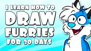 I learn how to draw Furries for 30 days YouTube