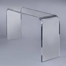 Waterfall Console Table Plexi Craft Signature Collection Console Table Plexi Craft Custom Console Table