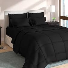 Black And White Bed In A Bag Full Winston Porter Cino Reversible Comforter Set Wayfair In 2020 Full Bedding Sets Black Bed Set Comforter Sets