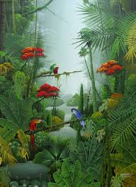 Rain Forest Art Image By Tag Keywordpictures Com Tropical Art Jungle Mural Jungle Art
