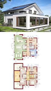 Modernes Einfamilienhaus Mit Satteldach Xl Erker Bauen Haus Grundriss Modern Offen Mit Innenhof In 2020 Haus Grundriss Modernes Haus Haus Plane