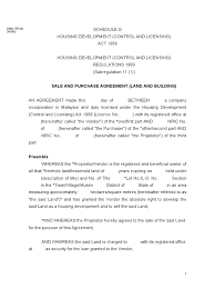 A sales and purchase agreement commonly abbreviated as spa is a legal contract that. Schedule G Sale And Purchase Agreement Land And Building Contract For Sale Housing Accommodation 1 Loans Expense