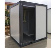 Portable toilet with shower