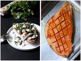 Patate Douce Rotie Aux Champignons De Paris Recette Cuisine Et Boissons Alimentation Recette Patate Douce