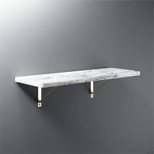 Display your style with this set of true floating shelves. Marble Wall Mounted Shelf 24 Reviews Cb2
