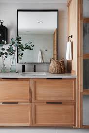 Similar to this bathroom, you can apply blue all over the elements but the walls. 20 Dreamy Fixer Upper Bathrooms Best Joanna Gaines Bathroom Designs