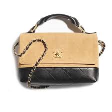 Túi Đeo Chéo Nữ Chanel Large Flap Bag With Top Handle Màu Đen Be | Vua Hàng Hiệu