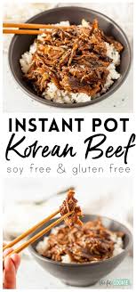 Gochujang is a fermented, spicy bean paste that traditionally accompanies korean dishes. Instant Pot Korean Beef Soy Free And Gluten Free The Fit Cookie