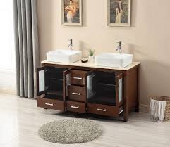 Check spelling or type a new query. 58 Inch Bathroom Vanity Vessel Double Sink Walnut S2415be